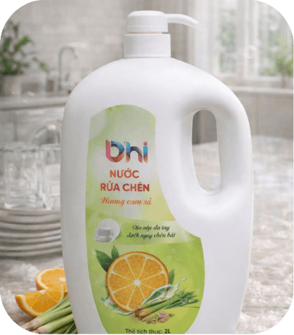 NƯỚC RỬA CHÉN HƯƠNG CAM XẢ
